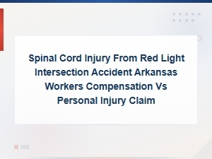 Spinal Cord Injury From Red Light Accident in Arkansas: Workers Comp vs Personal Injury Claim