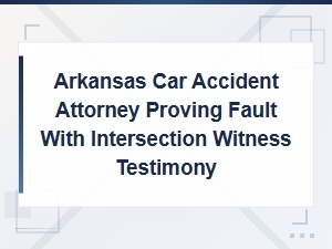 Proving Fault at Intersections with Witness Testimony